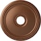 Ekena Millwork Diane Ceiling Medallion (Fits Canopies up to 5 3/8"), 18"OD x 3 5/8"ID x 1 1/8"P, Polished Copper CM18DIPOS - alternate 1
